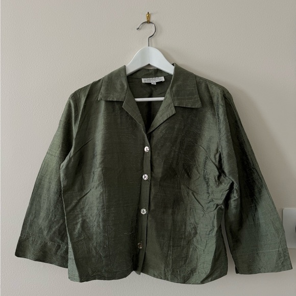 Linda Bertozzi - Silk Button Down - Picture 1 of 2